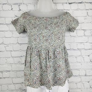 2/$15 Old Navy Size M Floral Off-Shoulder Blouse